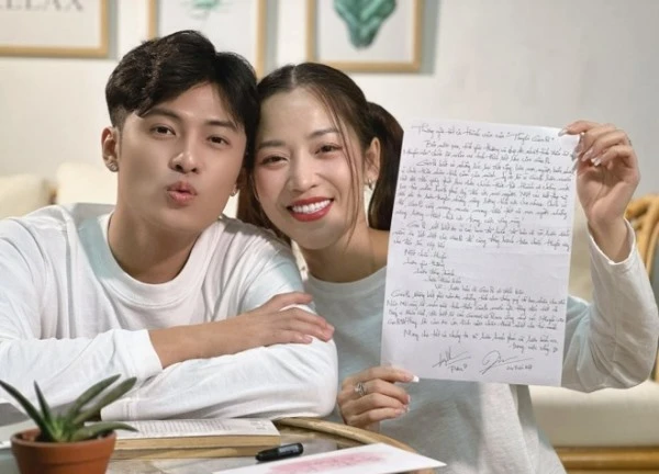Cặp đôi bị "Dispatch Việt Nam" Trường Giang làm lộ bí mật đám cưới, đàng gái gấp rút viết thư tay thừa nhận 1 điều