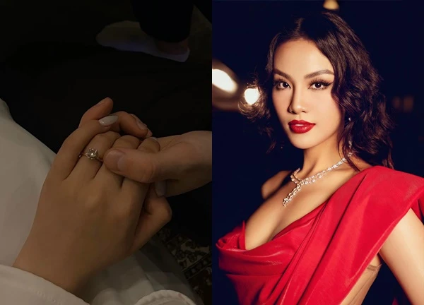 HOT: Á hậu Vbiz được cầu hôn?