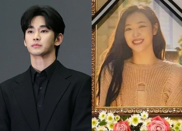 Thái độ kỳ lạ của Kim Soo Hyun tại tang lễ Sulli