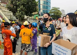 Hoa hậu Myanmar xuống đường kêu gọi cứu trợ động đất, lan tỏa hành động đẹp