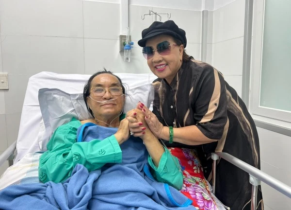 Lệ Thủy, Hồng Tơ thăm nghệ sĩ Thanh Tuấn và thông tin về sức khỏe của ông