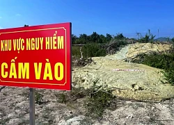 Mặt đất nứt nẻ, bùn màu vàng phun trào ở Phú Yên