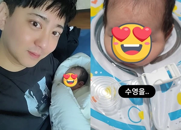 Ảnh con trai 2 tháng tuổi của Lee Dong Wook khiến MXH bùng nổ