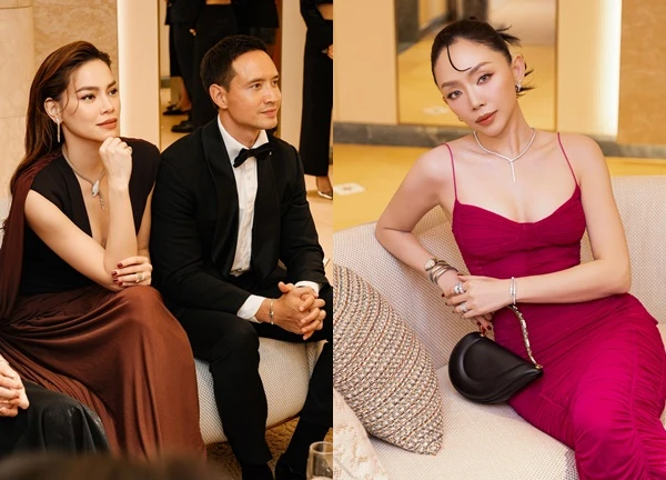Tóc Tiên mặc nóng bỏng, Hồ Ngọc Hà tình tứ bên Kim Lý tại sự kiện
