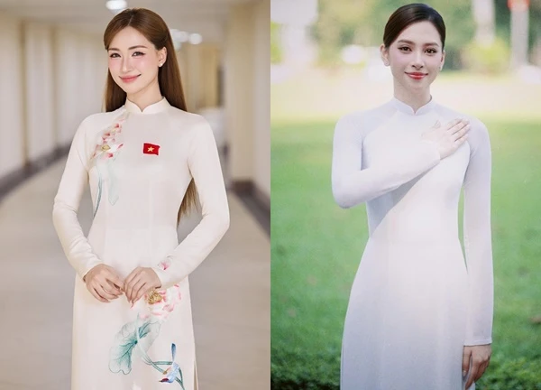 Hòa Minzy, Thanh Thủy, Tiểu Vy diện áo dài mừng Đại lễ 30/4