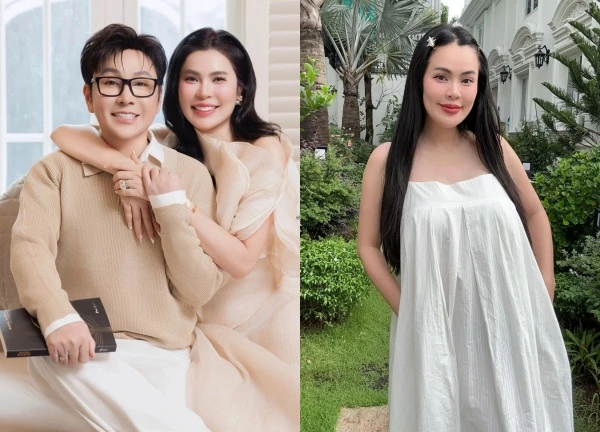 Miss Phuong Le is pregnant, Vu Luan is promoted, sobbing, 3 stepchildren attitude