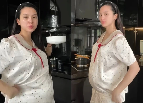Thót tim khoảnh khắc Quỳnh Lương té ngã ngay trước thềm nhà khi đang mang thai 6 tháng