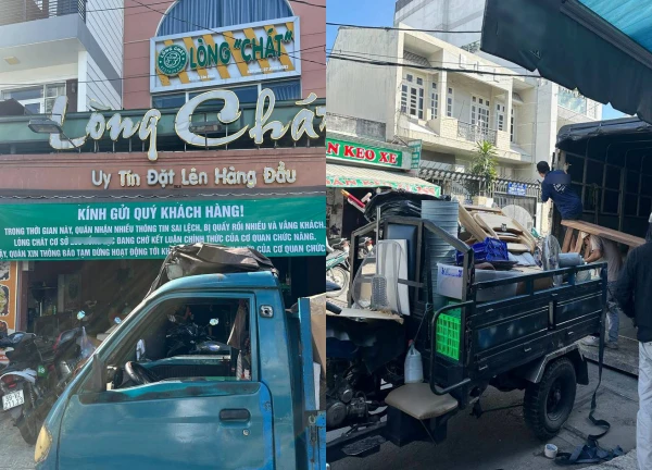 Lòng Chát Quán vừa mở bán đã bị ép 'dẹp tiệm', treo băng rôn 4 dòng 'cầu cứu'