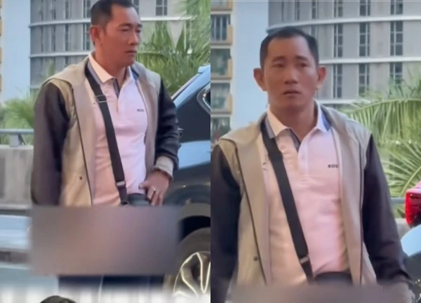 Thuy Tien's father works as a driver even though his daughter is rich, but looks devastated when his daughter encounters an accident.