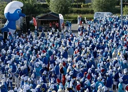 Kỷ lục Guinness cho thị trấn 'Xì Trum' ở Pháp