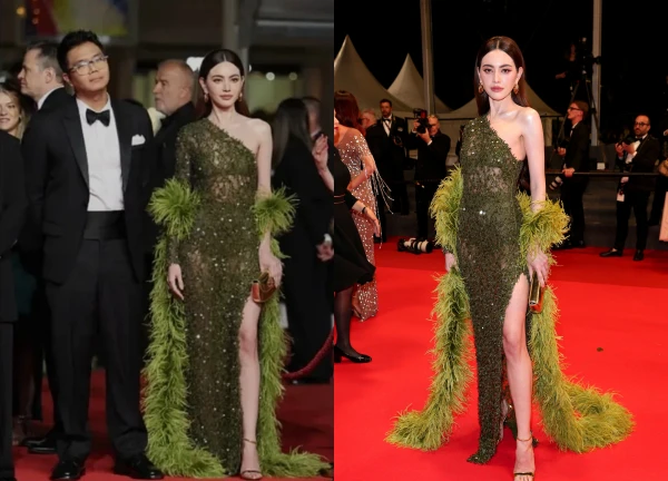 Mai Davika dressed like nothing at Cannes, intentionally showing off but was completely ignored?
