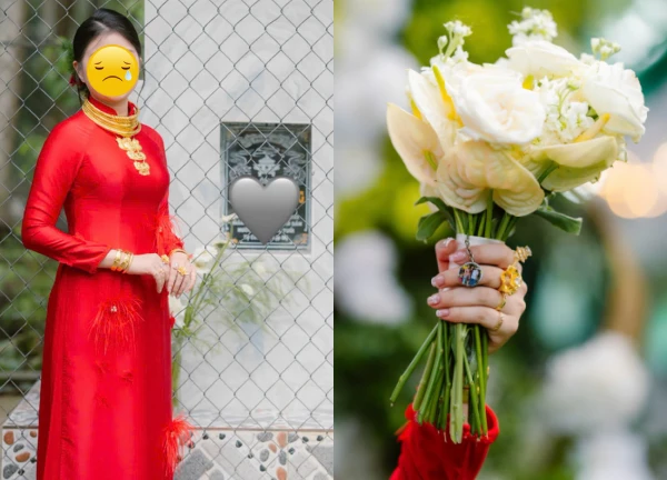 Vinh Long bride takes photos with grave on wedding day, the story behind it makes anyone feel sorry