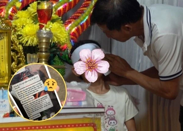 Tang lễ của bé gái bị nước cuốn ở ĐN: rợn người tin nhắn năn nỉ cha lần cuối