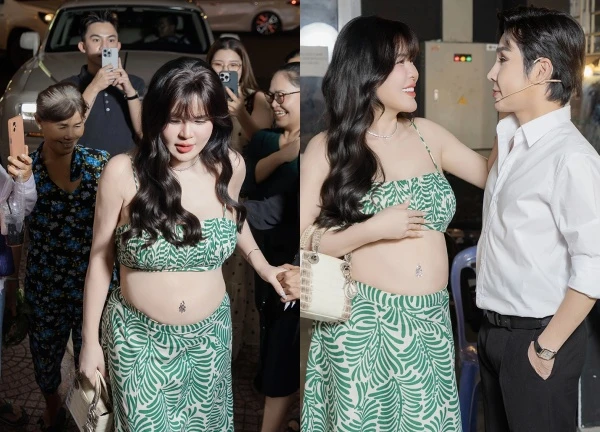 Vu Linh's daughter-in-law was said to show off her pregnant belly at the event, what was Vu Luan's attitude?