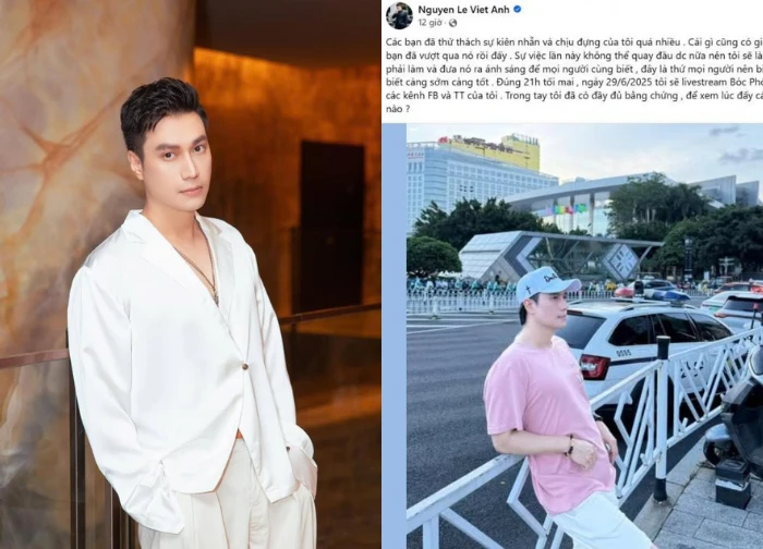 Viet Anh reappears after a period of hiding, scheduled a very intense Livestream to "expose"!