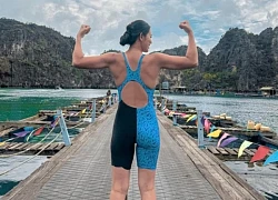 Ánh Viên lạ lắm, cơ bắp cuồn cuộn thế này!