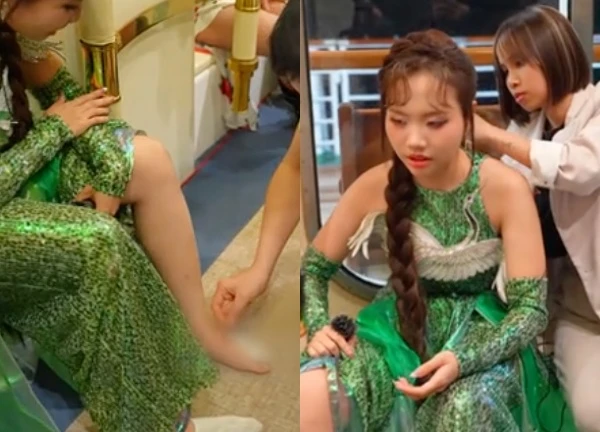 Phuong My Chi was injured while competing in Sing! Asia, forced by the organizers to cancel her performance.