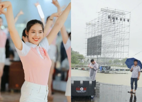 Miss Vietnam had an accident before the final round, the stage had to be urgently dismantled.