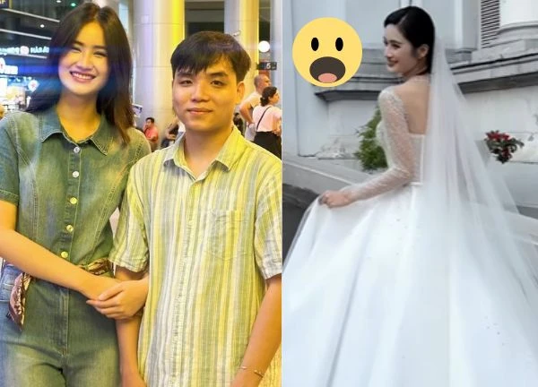 Y Nhi gave up the game, posted a status 'preparing' with a photo of herself as a bride, about to get married?