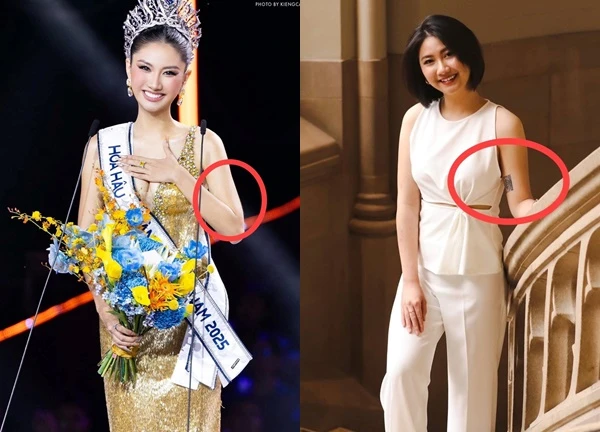 Tân Hoa hậu Hoàn vũ Việt Nam bị né.m đ.á dữ dội vì có hình xăm lớn