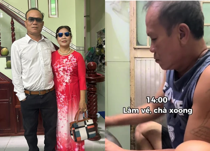 28-second clip melts social media: U60 porridge seller takes care of his wife, making her "heart melt" more than Korean movies