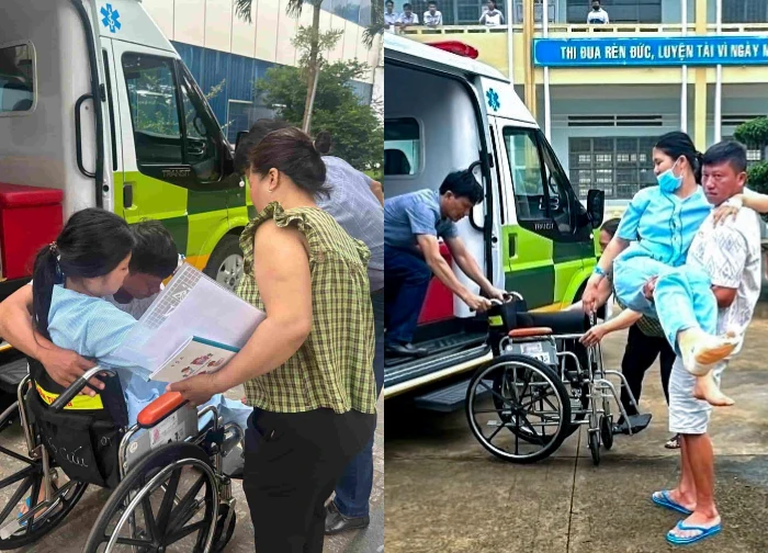 Gia Lai: Female student crushed her ankle, tried to take the exam by ambulance but still missed her dream
