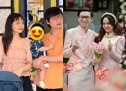 Gia Kỳ "Suri Gia Đình Phép Thuật" ẵm con đi tiệc Hoà Hiệp, tưởng anh em