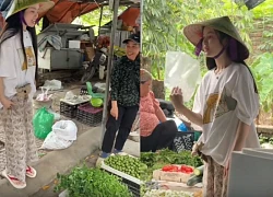 Chu Thanh Huyền 'hiếm hoi' được khen, đi chợ quê cùng mẹ chồng, thái độ gây bão