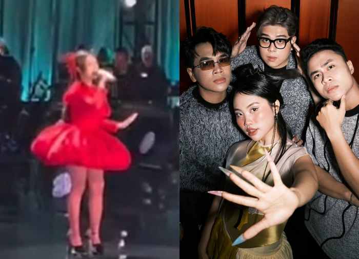 Phuong My Chi wears the Vietnamese flag in China, DTAP follows suit in international shows