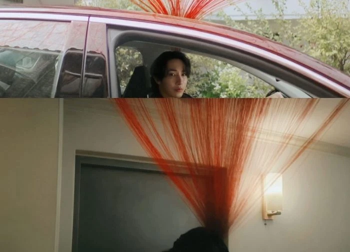 S Line: Bold plot, exposing privacy through visible red thread
