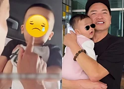 Quý tử Quang Minh bị bố chấn chỉnh, còn đưa lên mạng, mặt ngơ ngác đáng thương