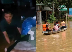 Nghe An: Prolonged heavy rain causes floods, people are isolated, emotional when receiving relief