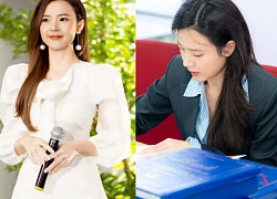 Midu bị chụp lén, thêm một lần nữa CĐM bàn tán về vibe, nhắn học sinh 1 câu