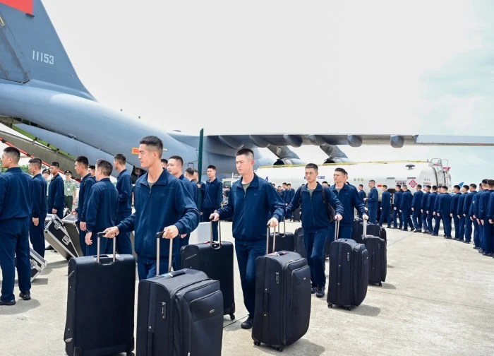 Quân nhân Trung Quốc đã đến Hà Nội chuẩn bị cho lễ diễu binh dịp Quốc khánh