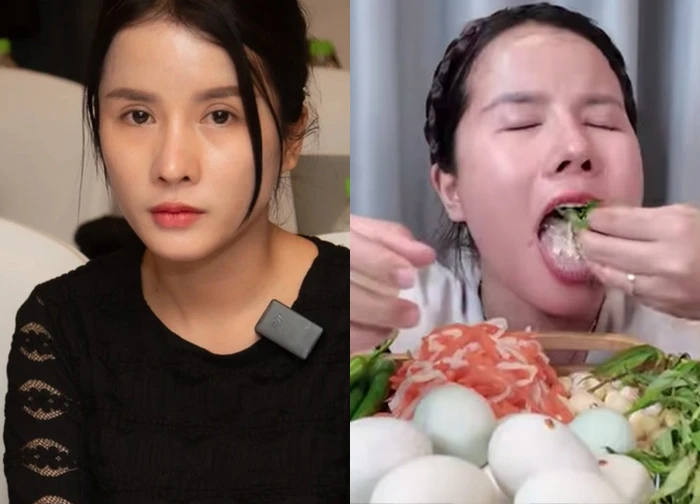 Bà Nhân Vlog ngày càng "ăn tạp", mukbang kém vệ sinh, ai cũng sợ!