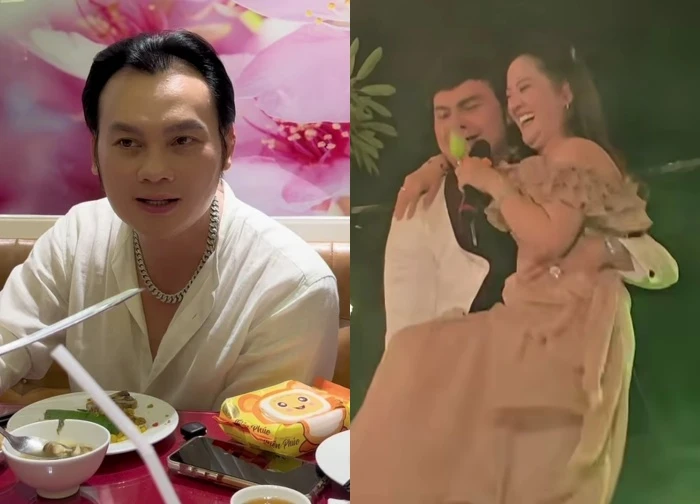 Kim Tieu Long duets, holds Vu Linh's daughter, responds harshly when there are negative comments