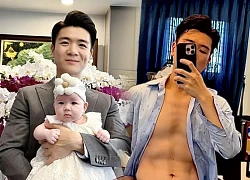 "Bố đơn thân nghìn tỷ" Đỗ Quang Vinh khoe body 6 múi, lộ mặt con gái thứ 3