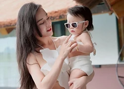"Phu nhân hào môn" Phương Oanh tung bộ ảnh đồ đôi bên con gái, netizen tấm tắc khen: Con gái giống cha giàu ba họ