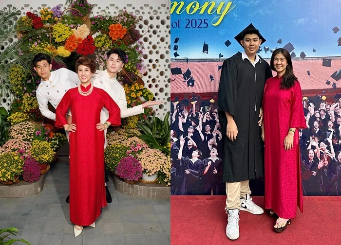 Con trai của Kim Thư - Phước Sang: Cao 1,9m điển trai, được khen hiếu thảo
