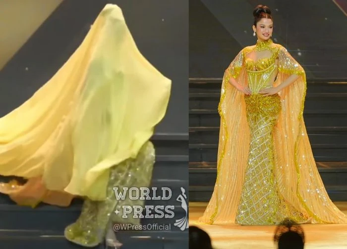 Miss Grand International: Philippines uses 'head covering' trick, fans cheer non-stop