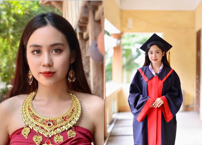 Maysa: Laotian hot girl refuses to study in the US, chooses Vietnam, stands out at the parade