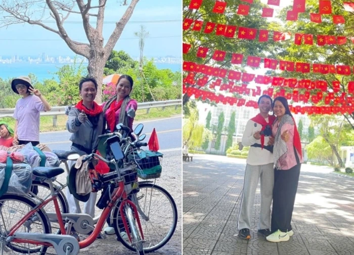 Vợ chồng ở Cần Thơ đạp xe hơn 1.800km, vượt bão số 5 ra Hà Nội viếng Lăng Bác