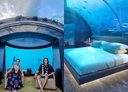Viet Huong and her husband spent 400 million to stay 1 night in an underwater hotel.