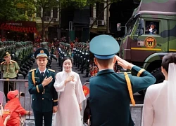 The wedding photo set "has 1-0-2" of PK-KQ soldiers in the middle of the A80 review, causing a storm on social media