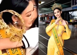 Yến Nhi lên đường đi thi Miss Grand, rớt vương miện ở sân bay, liền nhận tin sốc