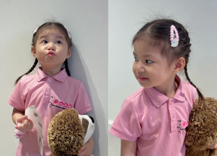 Baby Pam cried all the tears on the first day of school, the lovely "expression" caused a social media fever