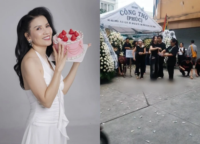 Did the family of the late artist Ngoc Trinh act strangely at the funeral, related to spirituality?
