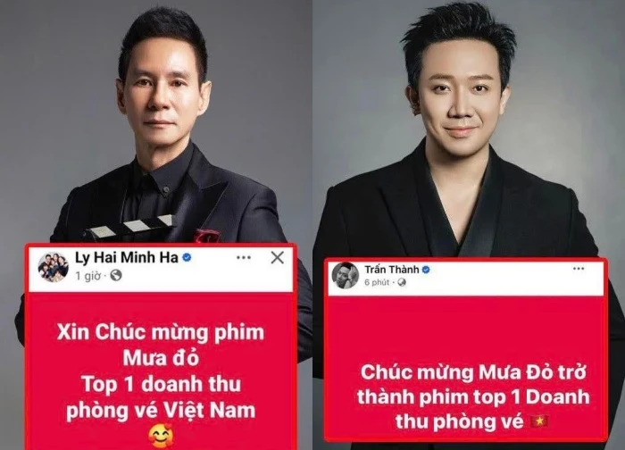 Mưa đỏ top 1, Lý Hải chúc mừng được khen, Trấn Thành bị chê, Đạo diễn xúc động