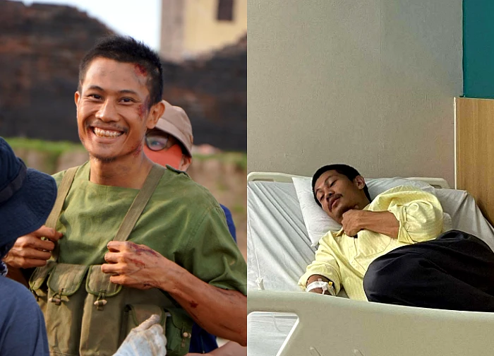 'Anh Tạ' Mưa Đỏ bỗng nhập viện, cắm kim tiêm đầy người vẫn làm 1 việc, fan sốc!
