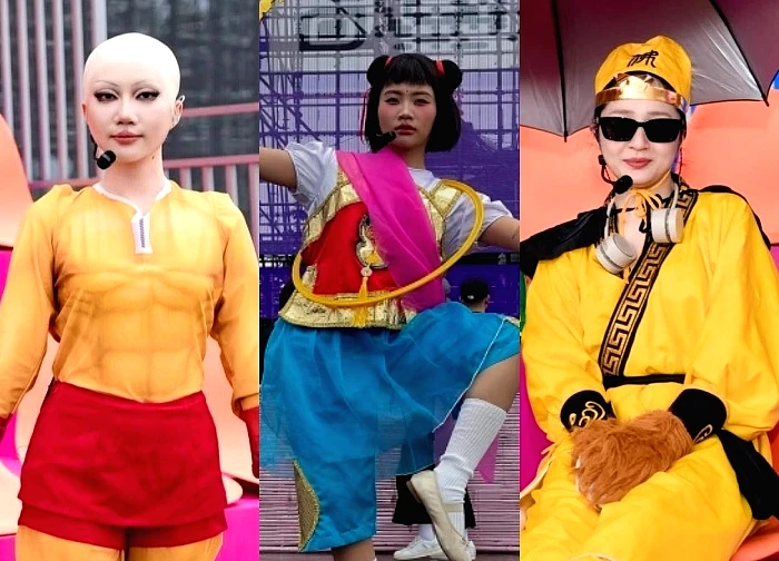 Concert Em Xinh Say Hi: Phuong My Chi transforms into Na Tra, who shaved her head, was criticized!